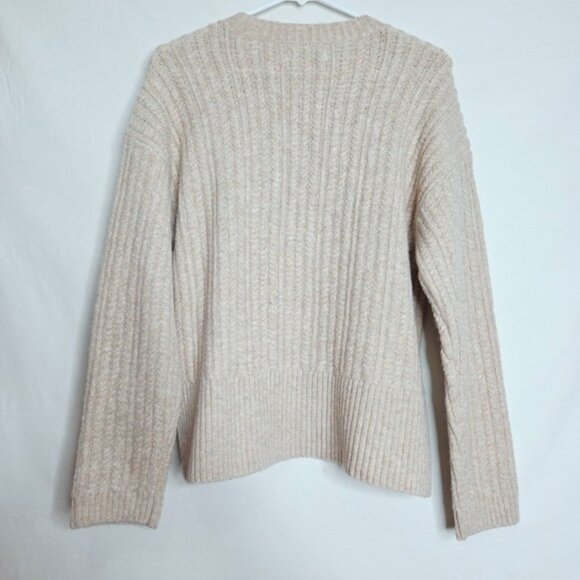 Nine West Oatmeal Cream Tan Jewel Embellished Sweater Women's Size Small New NWT - Picture 5 of 8
